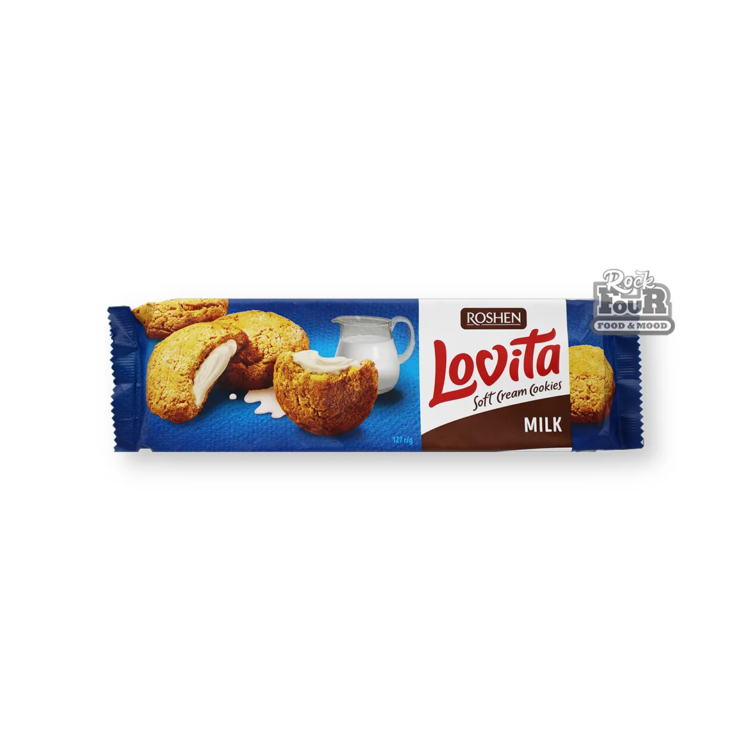 Թխվածքաբլիթ «Roshen Lovita» կաթնային միջուկով 127գ